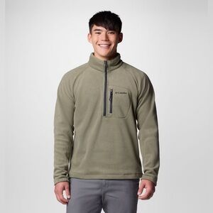 Men’s Columbia Forest Green Half-Zip Fleece
